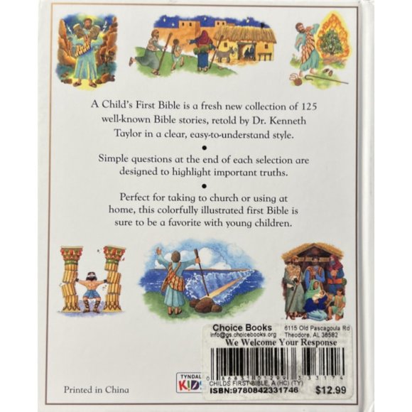 A Child's First Bible, Hardcover by Kenneth Taylor - Picture 2 of 2
